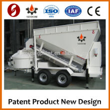 oversea service center mobile mini concrete batching plant for sale DOM MB1200